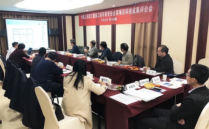 中建三局第三建设工程有限责任公司科研项目通过科技成果评价